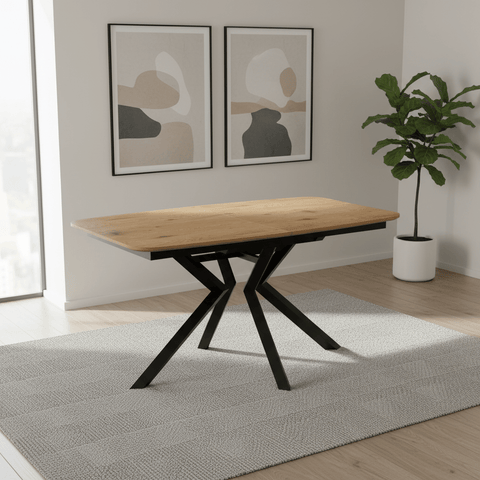 Toronto 160-200cm Wood Look Duro Top Extending Dining Table