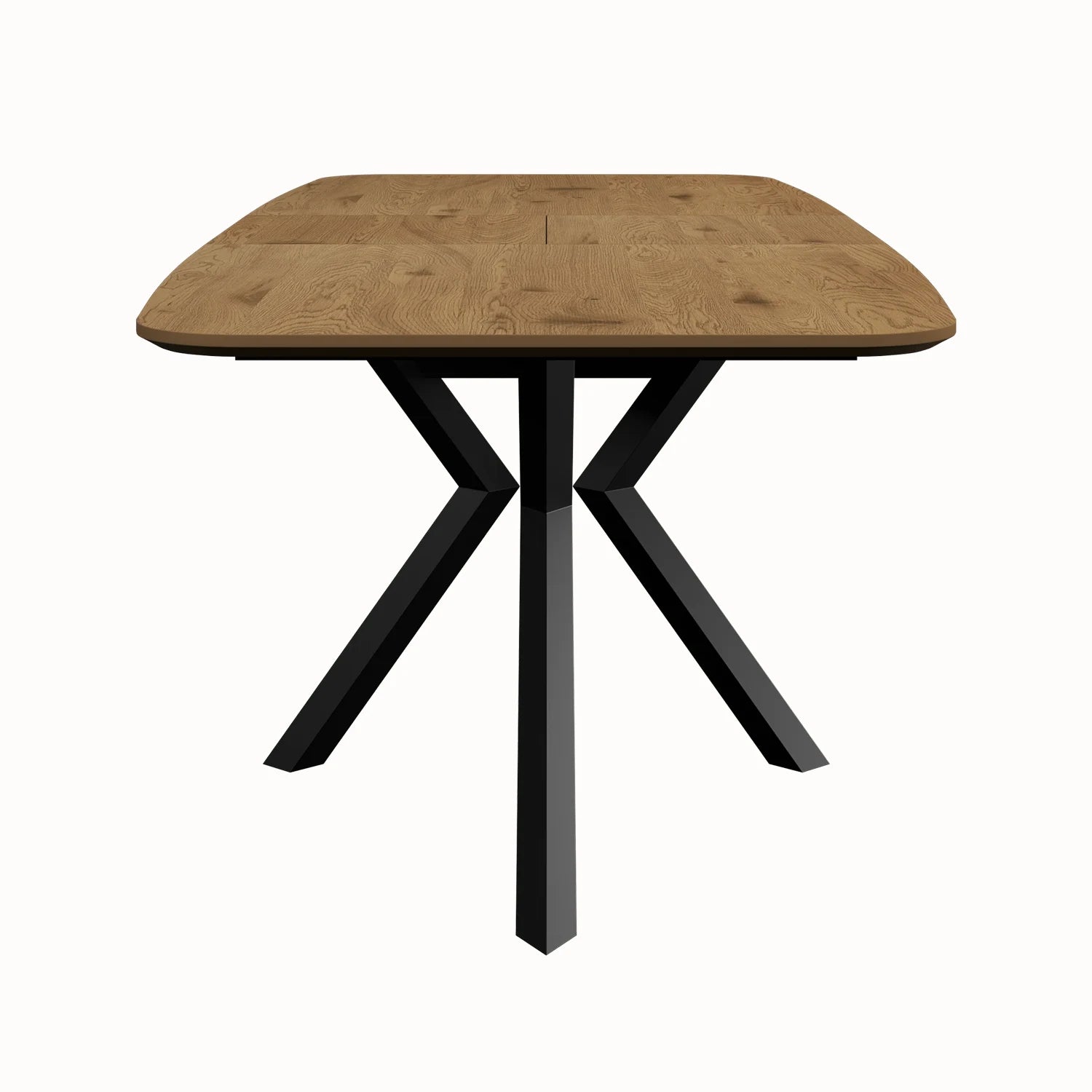 Toronto 160 - 200cm Wood Effect Duro Top Extending Dining Table with Tan Chairs - Pendle Village Furniture