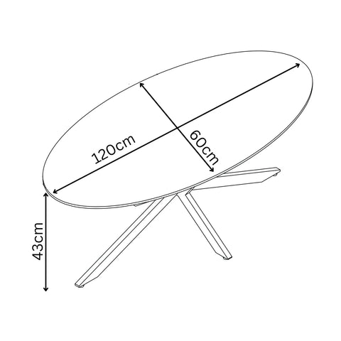 Toronto Grey Ceramic Coffee Table - Pendle Village Furniture