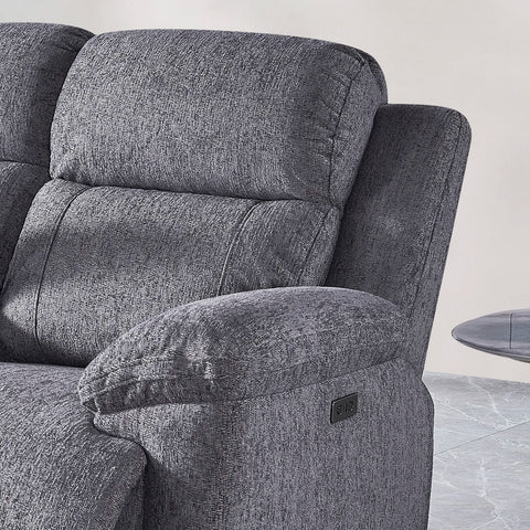 Touch Haven 2 Seater Heavy Duty Fabric Power Recliner Sofa with USB Ports - Pendle Village Furniture