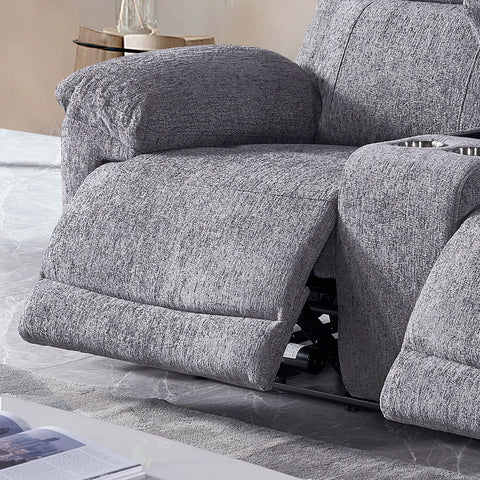 Touch Haven 2 Seater Heavy Duty Fabric Power Recliner Sofa with USB Ports - Pendle Village Furniture