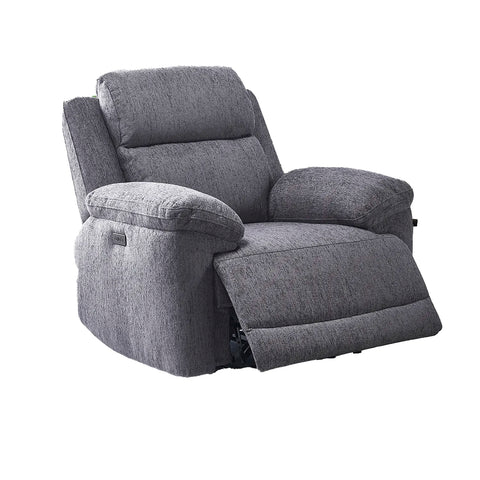 Touch Haven Armchair Heavy Duty Fabric Power Recliner with USB Port - Pendle Village Furniture