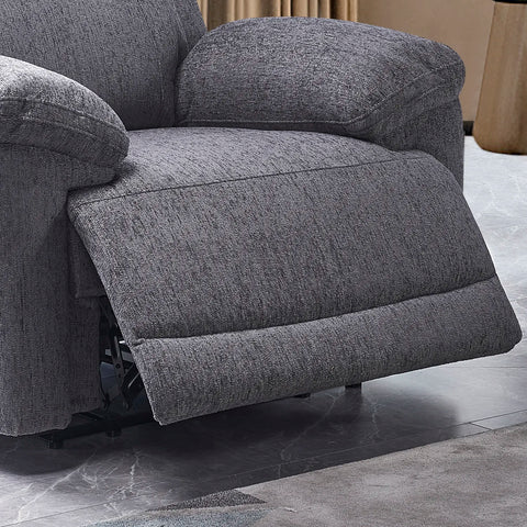 Touch Haven Armchair Heavy Duty Fabric Power Recliner with USB Port - Pendle Village Furniture