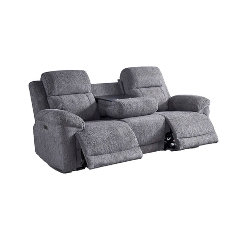 Touch Haven 3 Seater Heavy Duty Fabric Power Recliner Sofa with USB Ports - Pendle Village Furniture