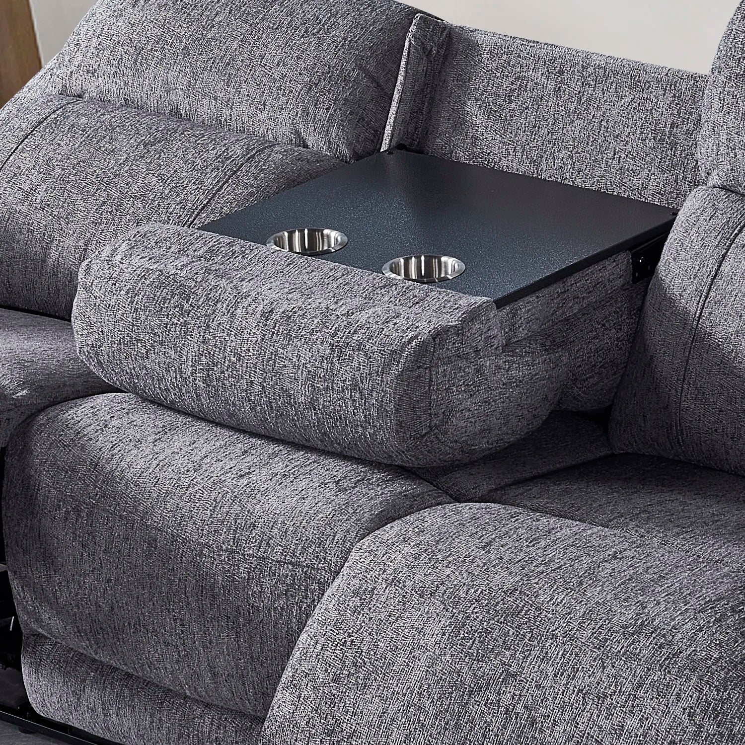 Touch Haven 3 Seater Heavy Duty Fabric Power Recliner Sofa with USB Ports - Pendle Village Furniture