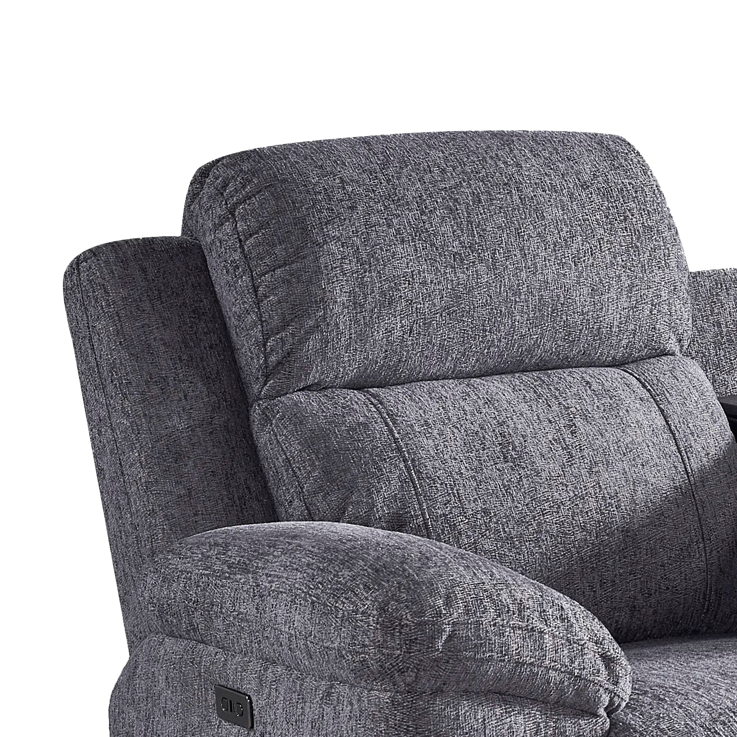 Touch Haven 3 Seater Heavy Duty Fabric Power Recliner Sofa with USB Ports - Pendle Village Furniture