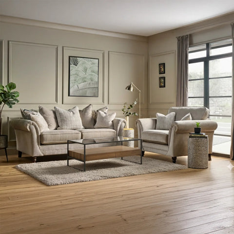 Tuscany Glass and Wood Coffee Table - Pendle Village Furniture