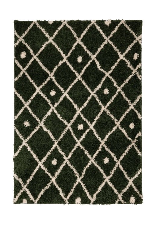 Minimalist patterned rug with soft geometric detailing.