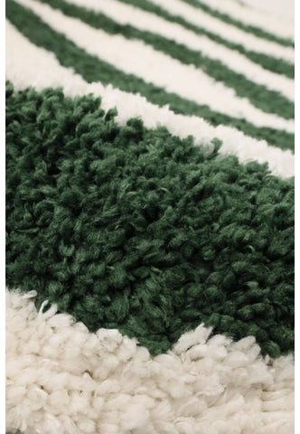 Pulse-inspired pattern rug with modern abstract design.