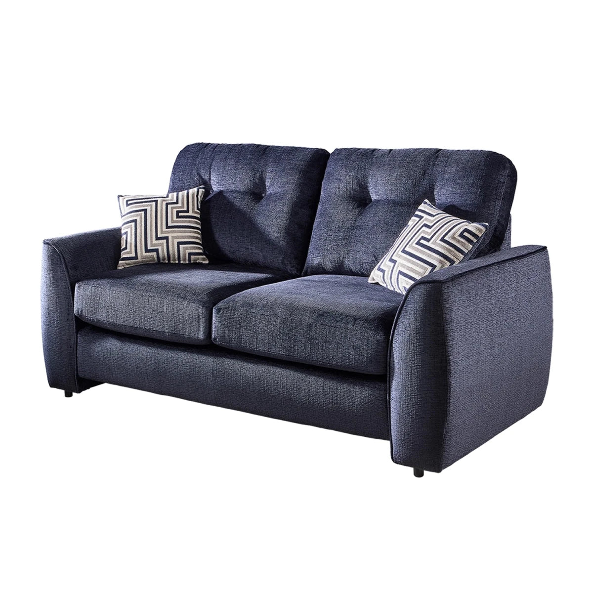 Tyler Ethan 2 seater fabric sofa with reclining seats and chenille upholstery.
