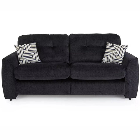 Tyler Ethan 3 seater fabric sofa with reclining seats and chenille upholstery.