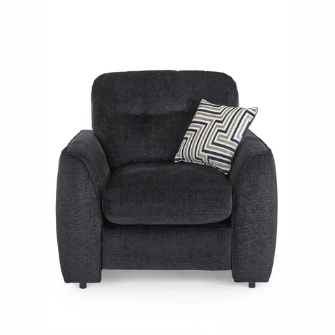 Tyler Ethan fabric chair with reclining seat and chenille upholstery.