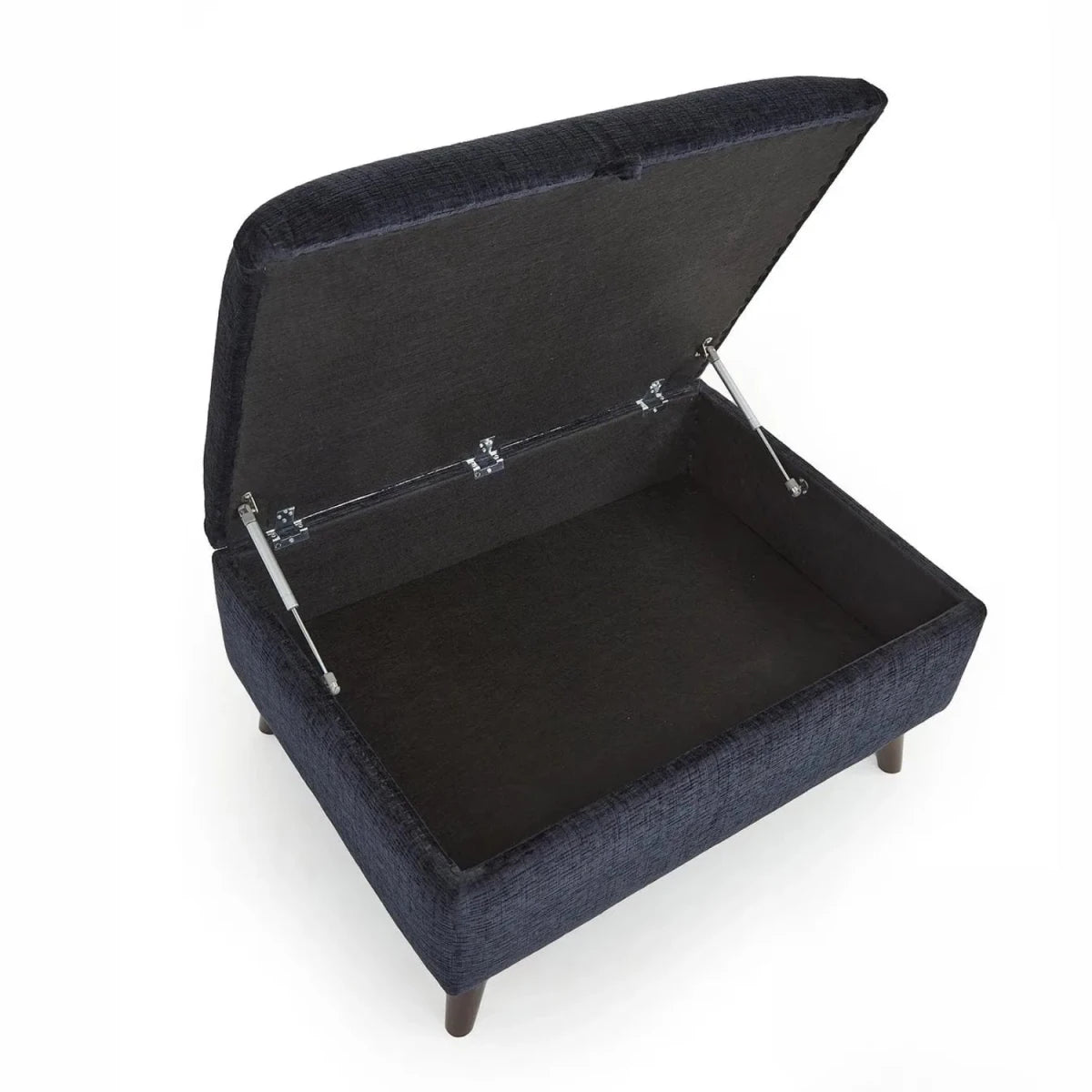 Comfortable fabric footstool ideal for living room use.