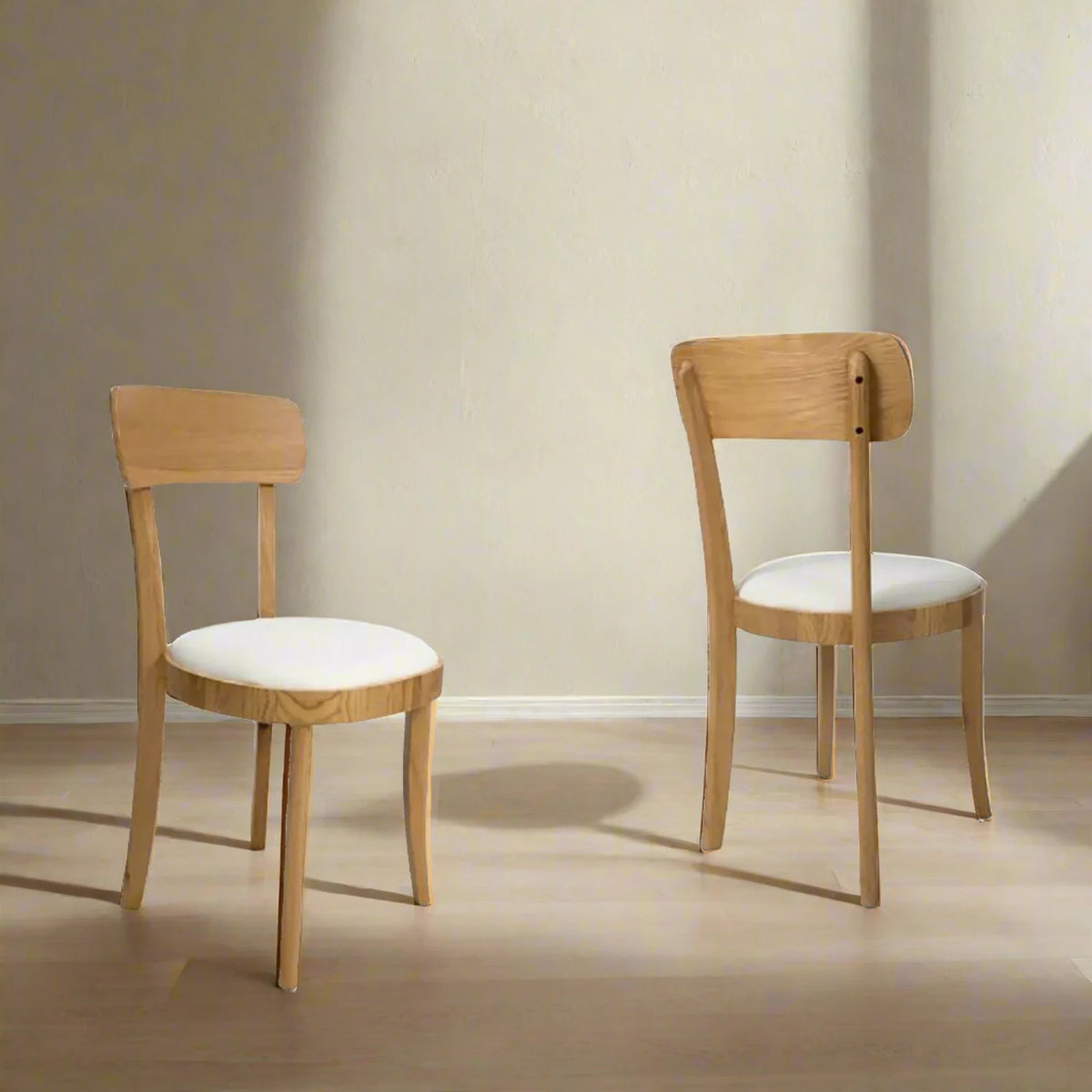 Vernon Natural Oak Set of 4 Dining Chairs - Pendle Village Furniture