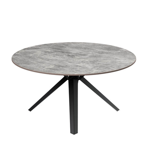 Lina Grey Gloss Ceramic Coffee Table - Design Close Up 
