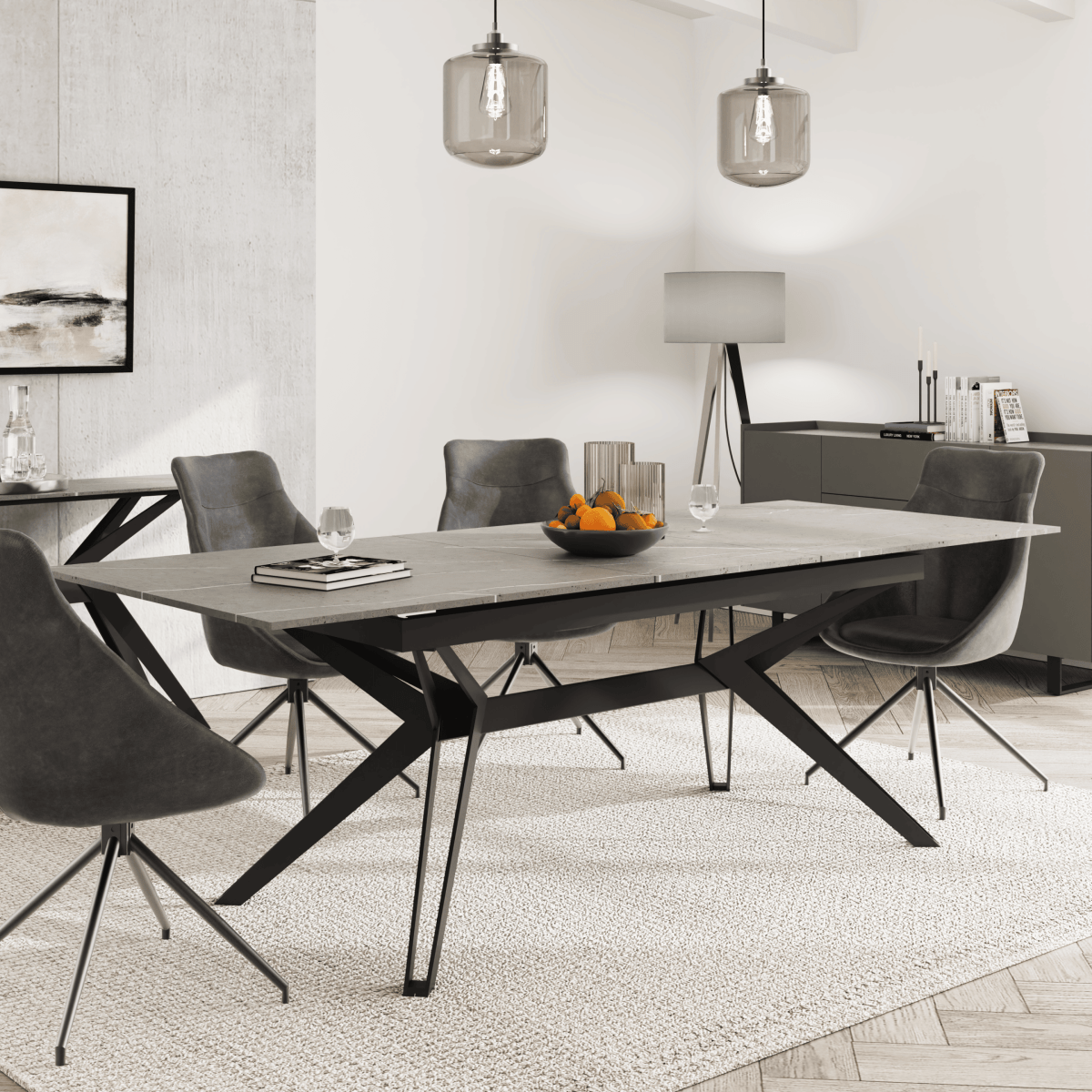 Light grey dining set deals