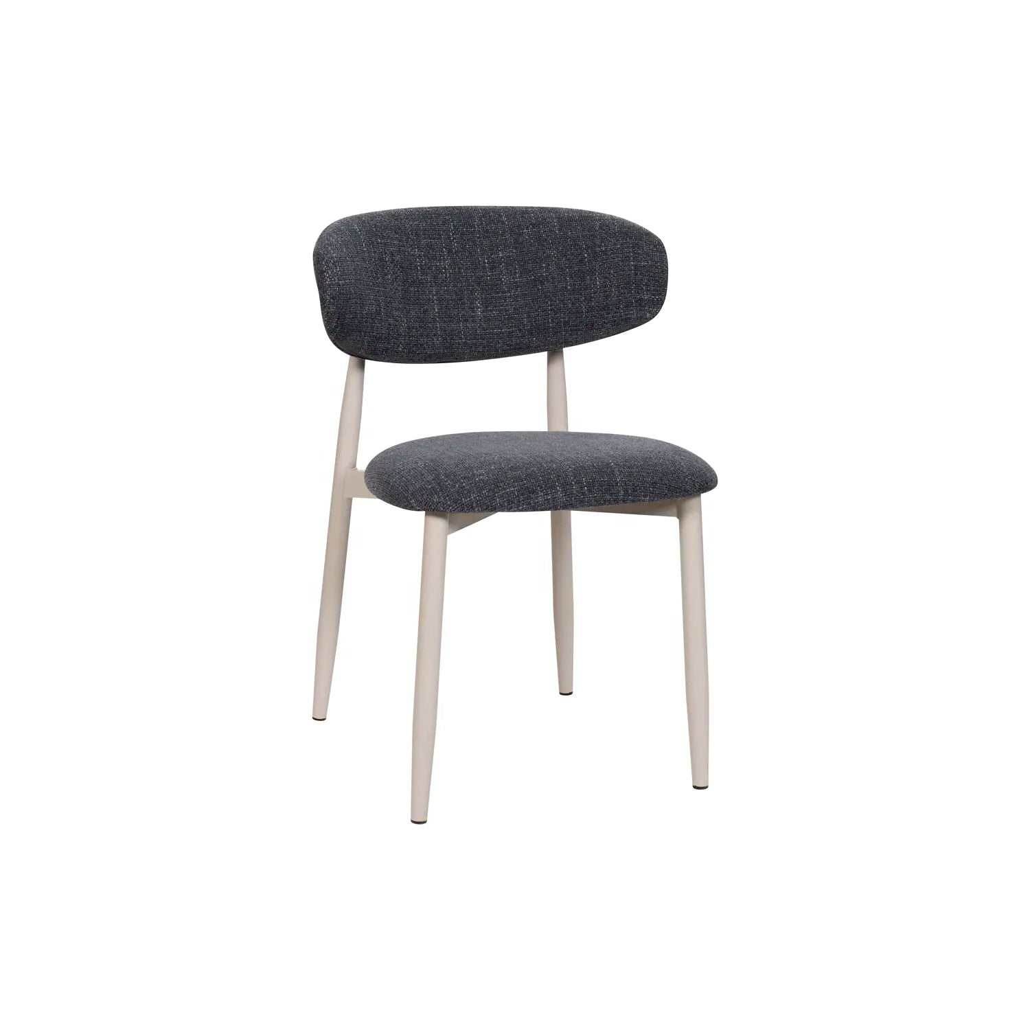 Valencia Marble Mango Wood Round Dining Table Set, Matching Furniture Available - Charcoal Dining Chair