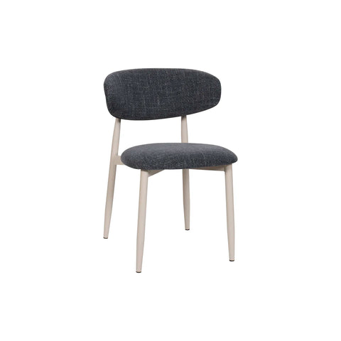 Valencia Marble Mango Wood Round Dining Table Set, Matching Furniture Available - Charcoal Dining Chair