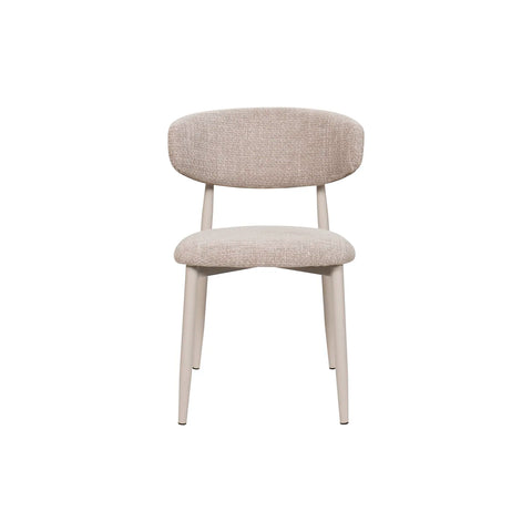 Valencia Marble Mango Wood Round Dining Table Set, Matching Furniture Available - Oatmeal Dining Chair 