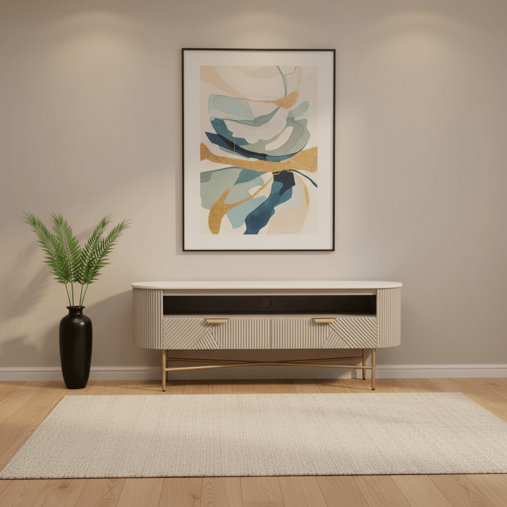 Valencia Marble Mango Wood TV Unit