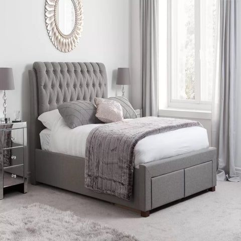 Upholstered structure with breathable and comfortable fabric.