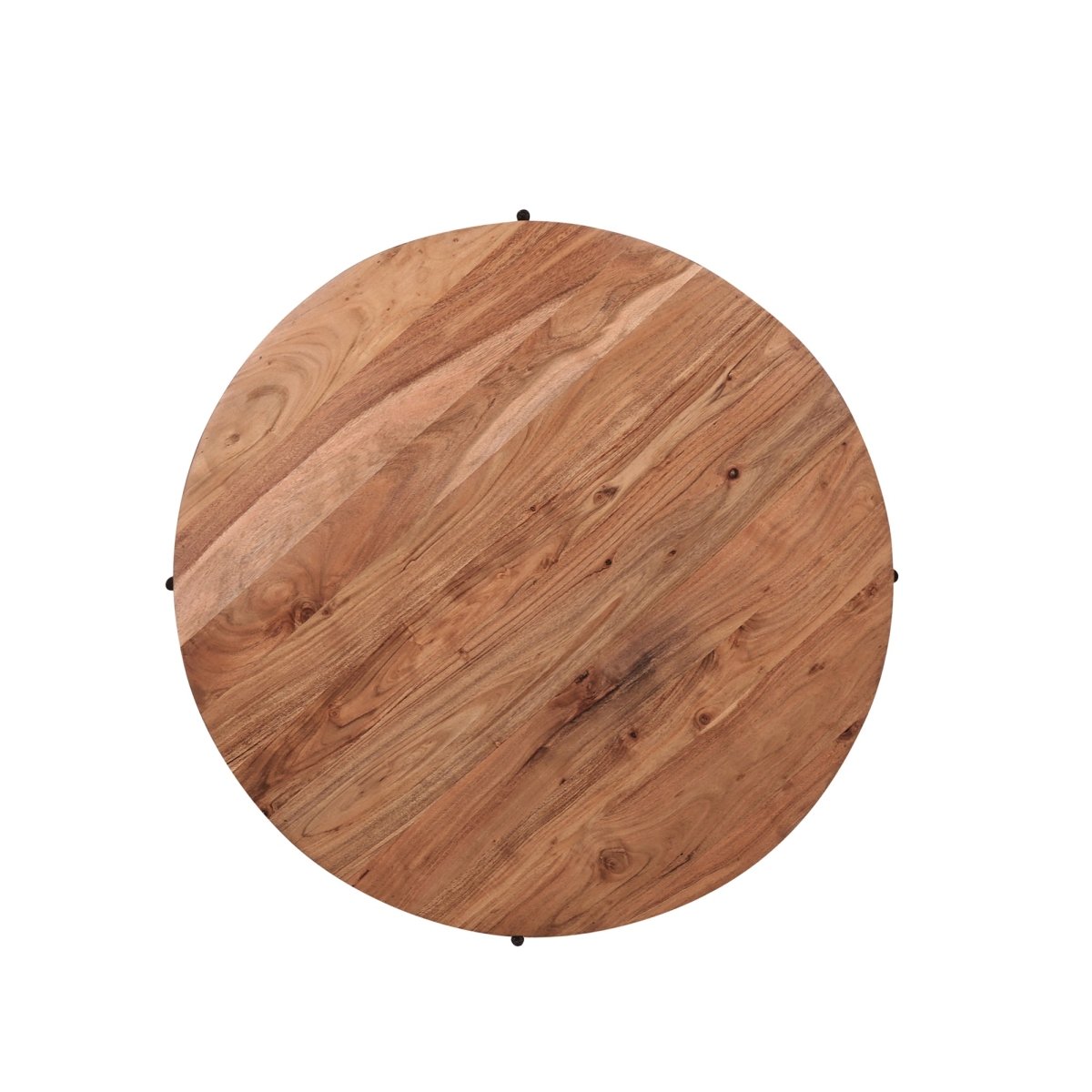 Valerio Round Acacia Wood Coffee Table - Pendle Village Furniture