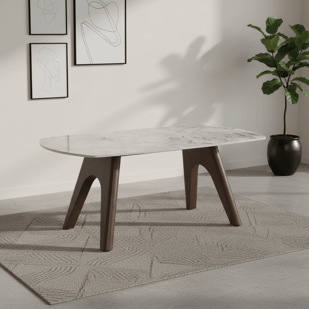 Valley Grey Coffee Table with Sinter Stone Top