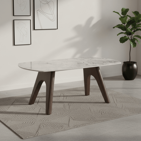 Valley Grey Coffee Table with Sinter Stone Top