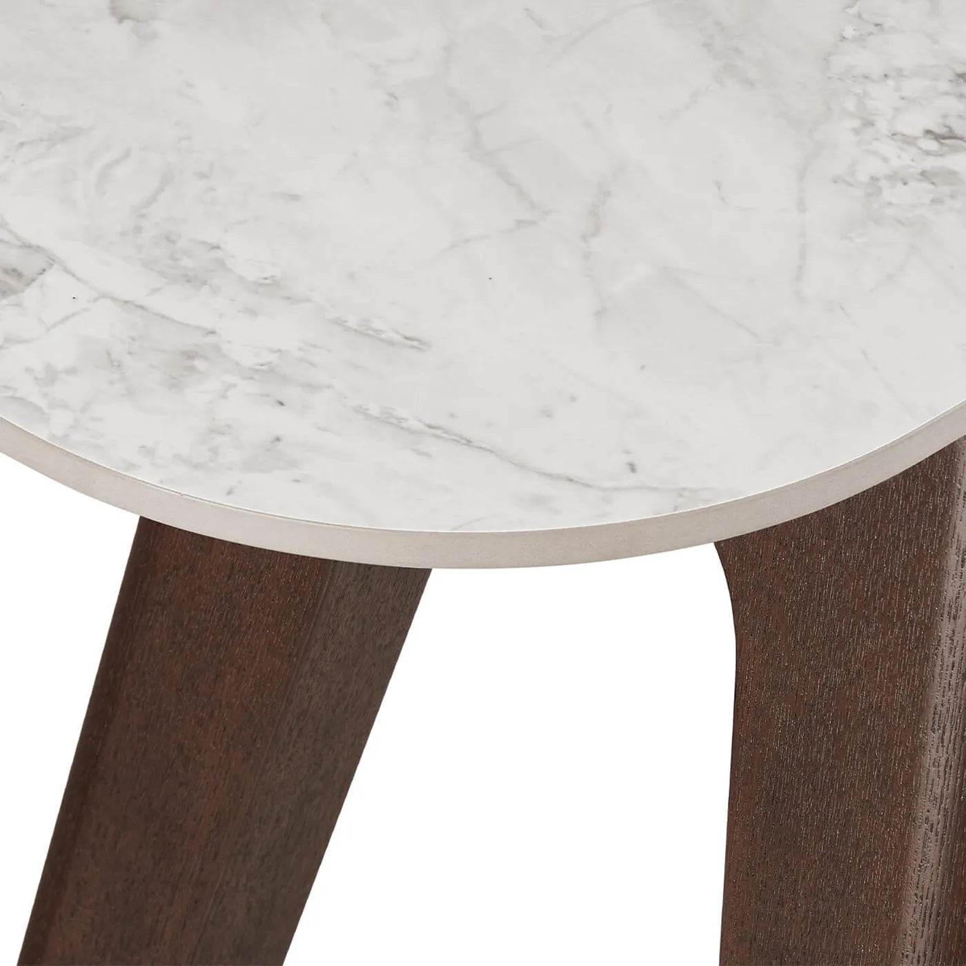 Table Top  view of Valley Grey Console Table with Sinter Stone Top