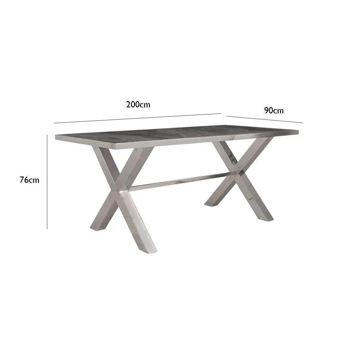Vanquish Large Dining Table and 4 Dining Chairs - Pendle Village Furniture