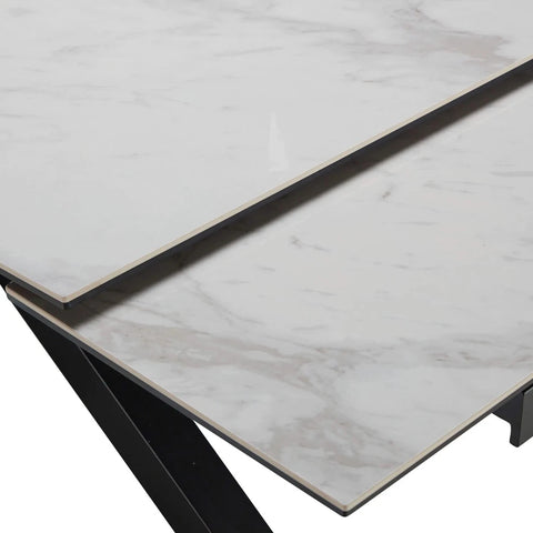 Vida White Extending Dining Table
