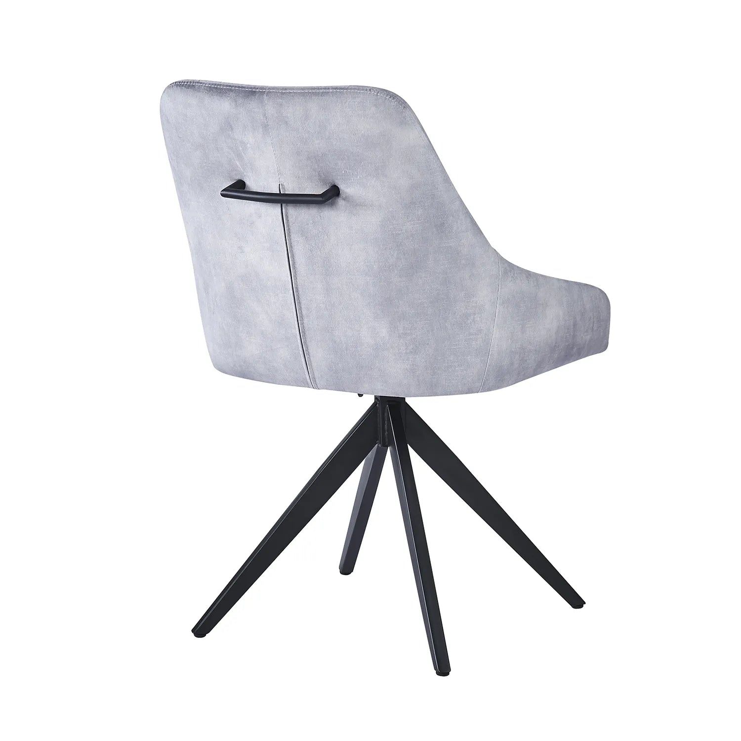 Vida Light Grey Swivel Dining Chairs - Set of 4 - Pendle Village Furniture