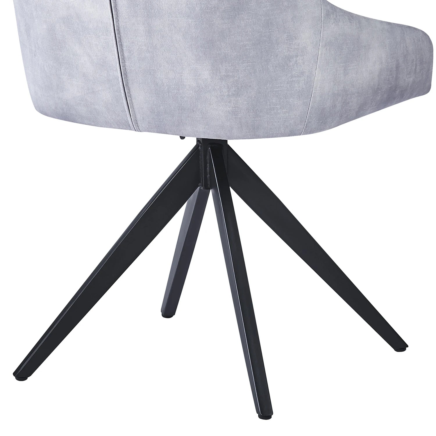 Vida Light Grey Swivel Dining Chairs - Set of 4 - Pendle Village Furniture
