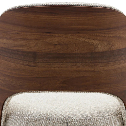 Vienna Walnut & Light Taupe Dining Chair, Set of 4, 6 or 8