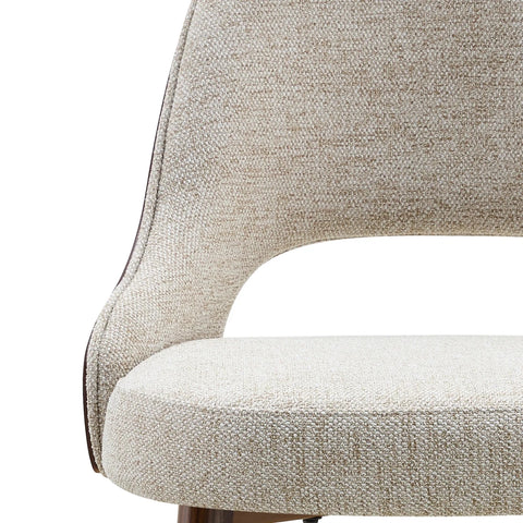 Vienna Walnut & Light Taupe Dining Chair, Set of 4, 6 or 8