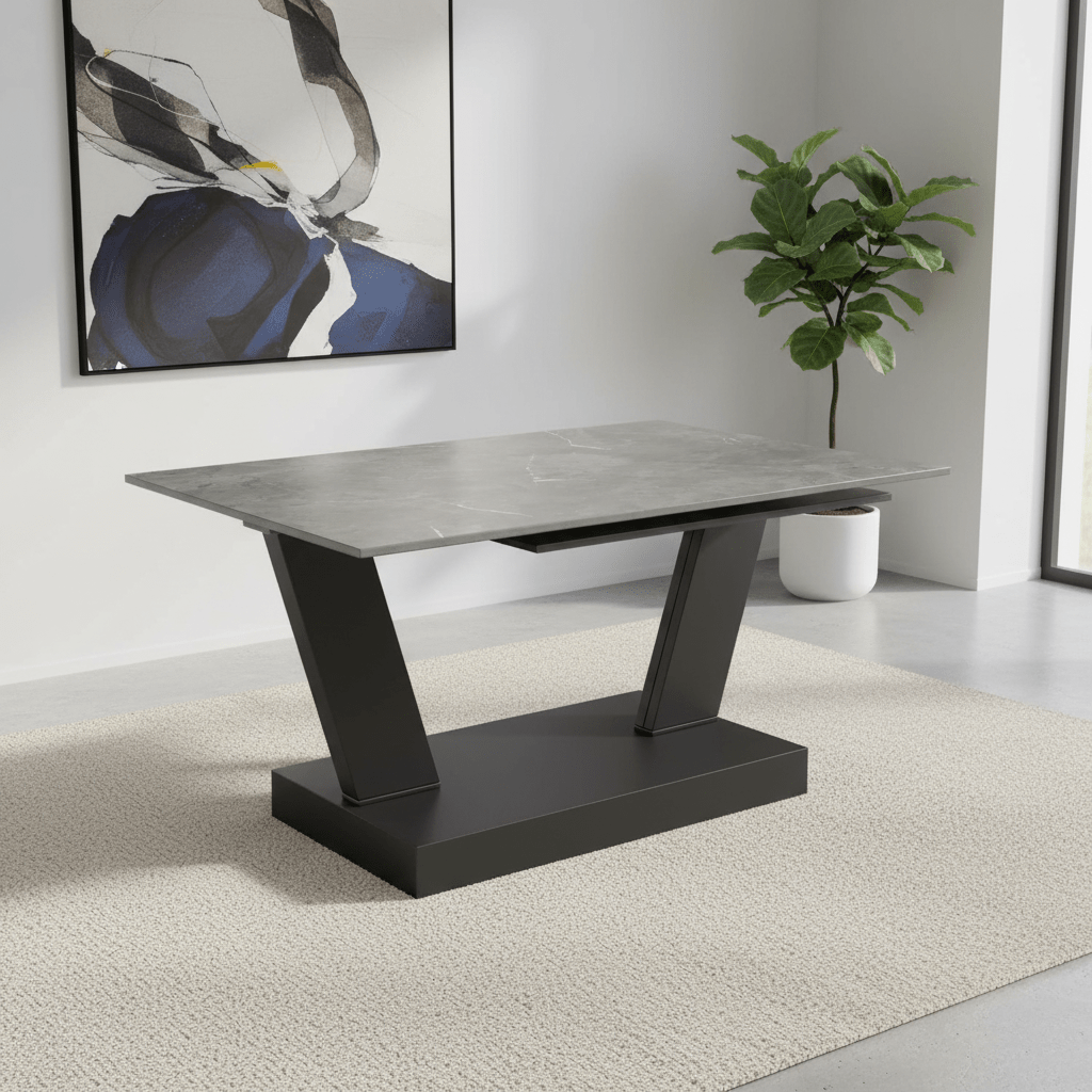 Viking Matte Grey Ceramic Coffee Table
