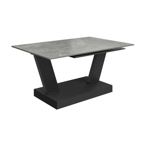 Viking Matte Grey Ceramic Coffee Table - Pendle Village Furniture