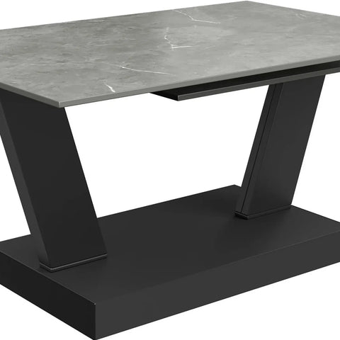 Viking Matte Grey Ceramic Coffee Table - Pendle Village Furniture