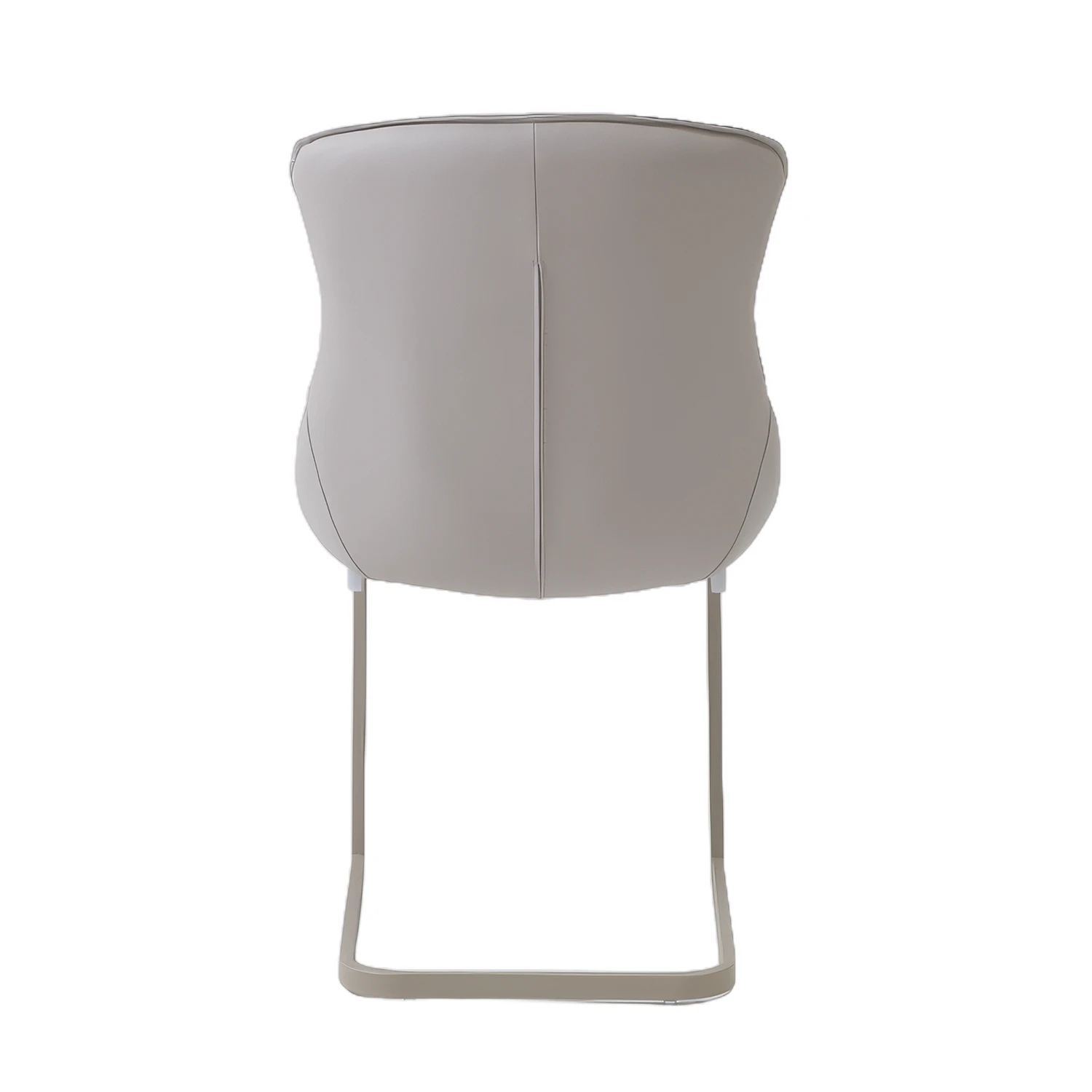 Vita Grey PU Leather Cantilever Dining Chair