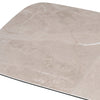 Close up of Table top of Vita Contemporary Mocha Ceramic Dining Table showing the marble pattern