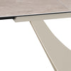 Vita Contemporary Mocha Ceramic Dining Table Base Close up