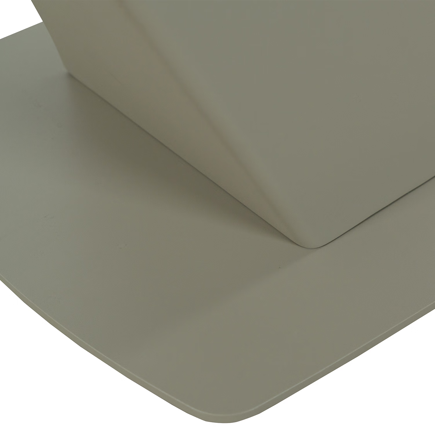 Close-up of Base of Vita 180-240cm Ceramic Dining Table in Pearl White