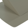 Close-up of Base of Vita 180-240cm Ceramic Dining Table in Pearl White