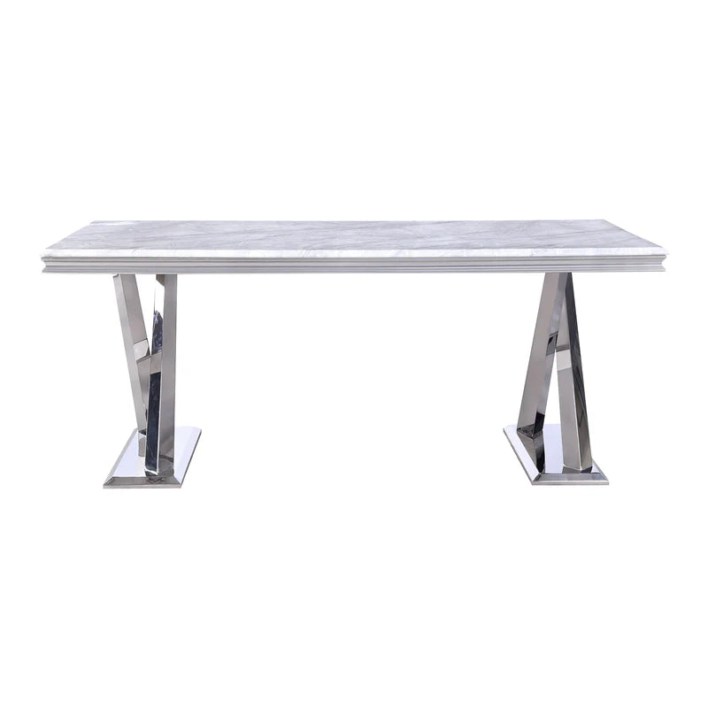 Vittoria Grey 1.8M Marble Dining Table