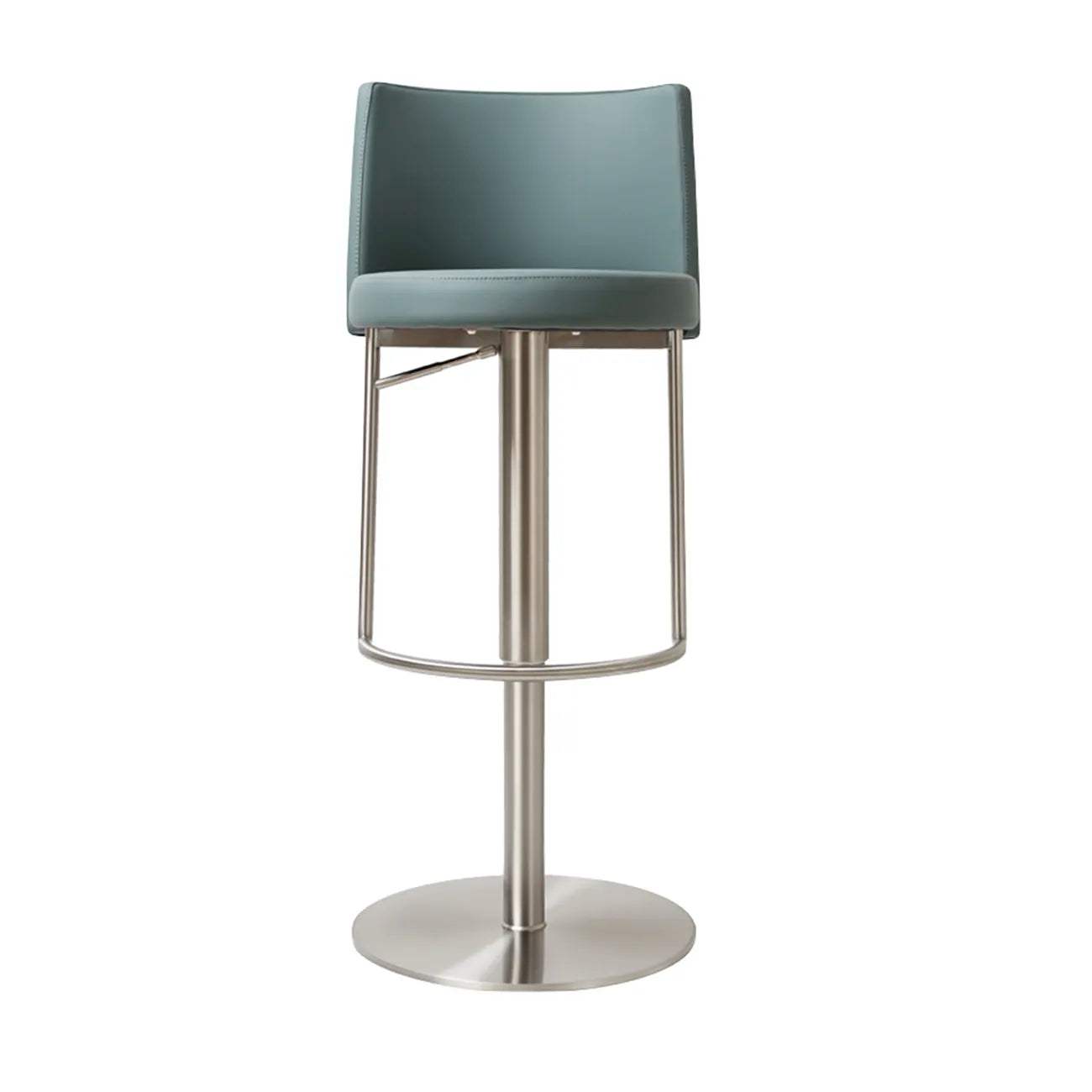 Vogue Stainless Steel Teal Barstool - Set of 2