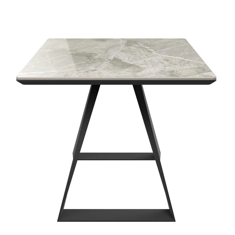 Vortex High Gloss Grey Ceramic Side Table