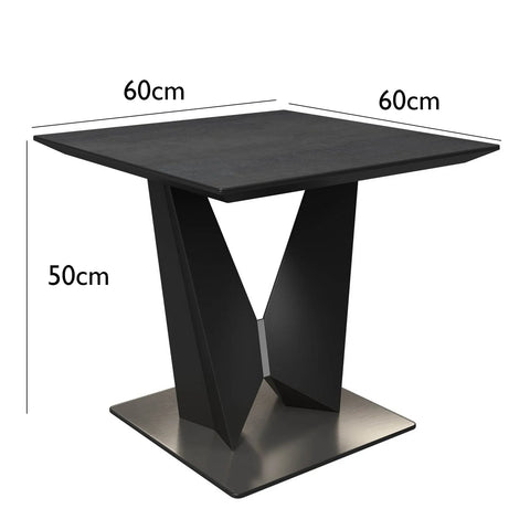 Westin Grey Ceramic Side Table - Pendle Village Furniture