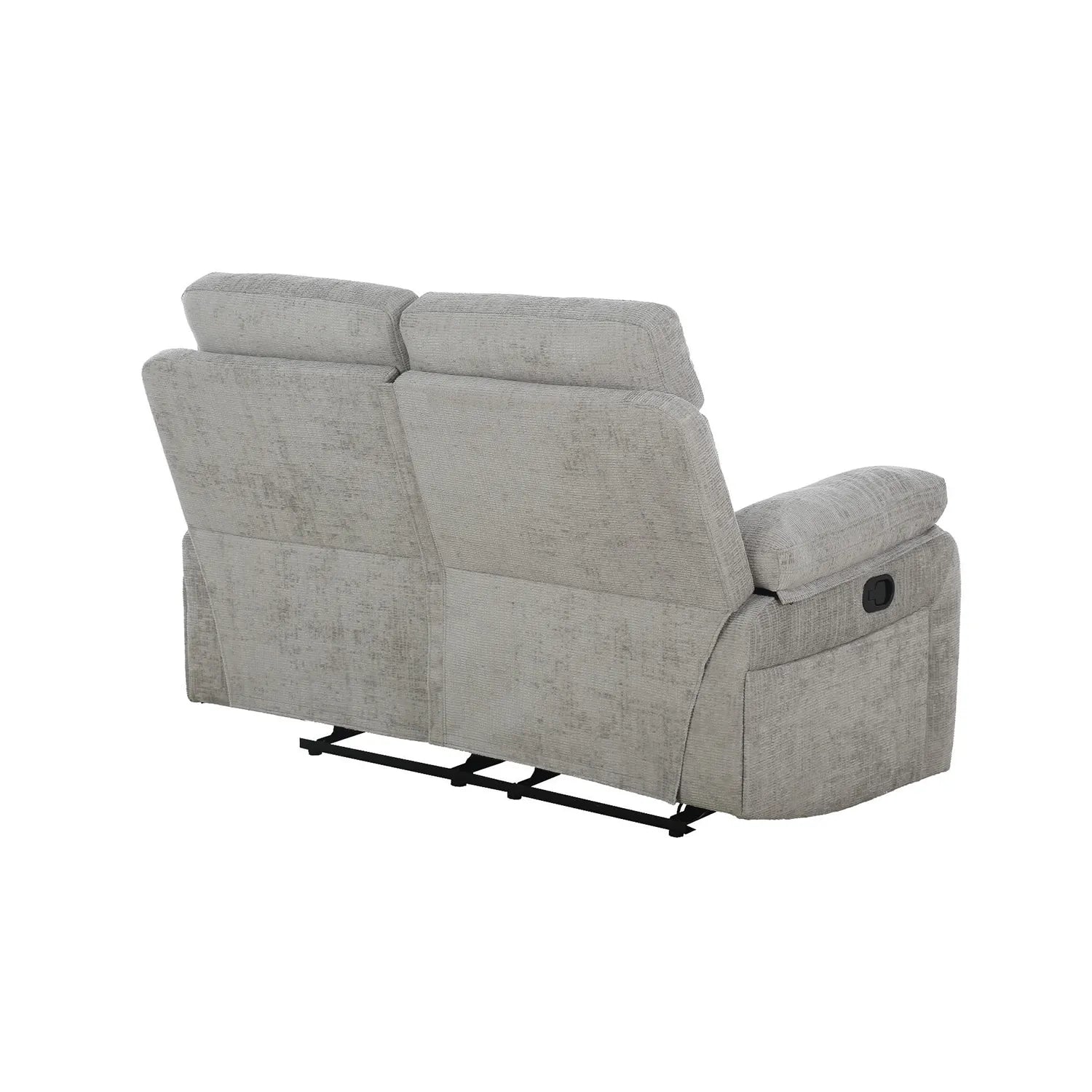 Wakefield Grey Fabric 2 Seater Manual Recliner Sofa – Back View