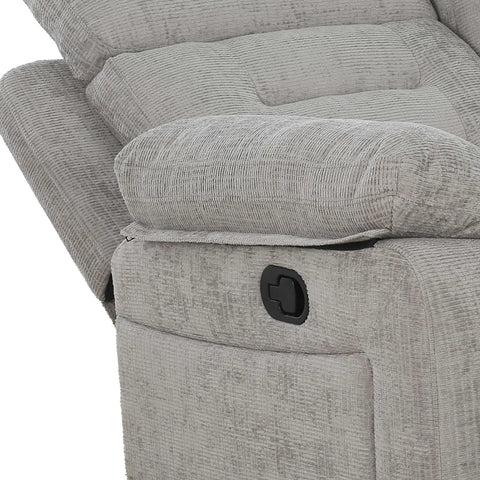 Close Up of Compact Side View of Wakefield 2 Seater Recliner Sofa