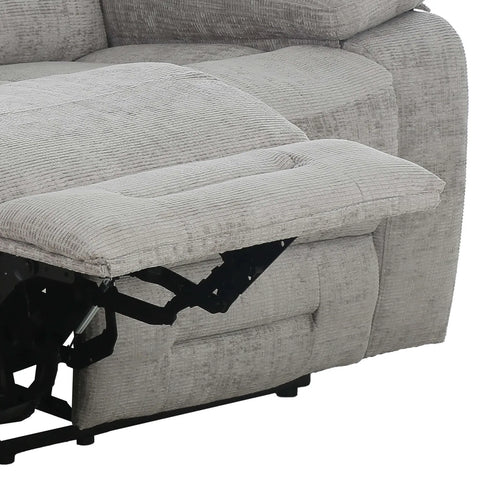 Close up of Recliner Wakefield 2 Seater Recliner Sofa in Grey Fabric